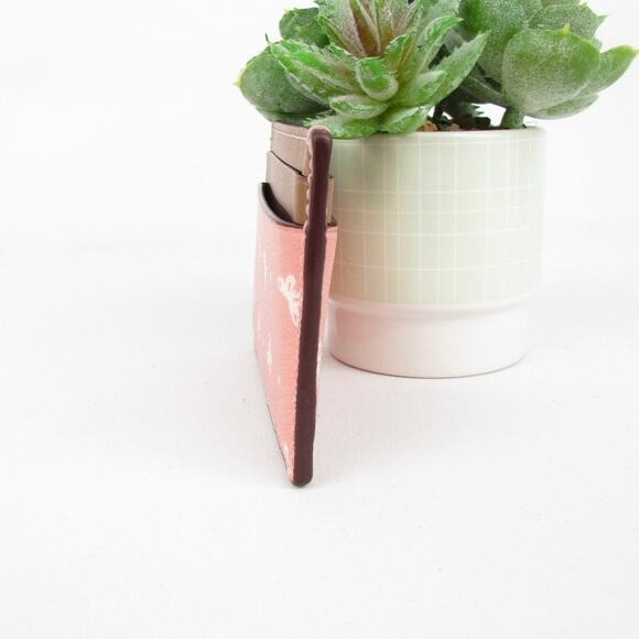 Coach Butterfly Pink Card Holder - Picture 3 of 7